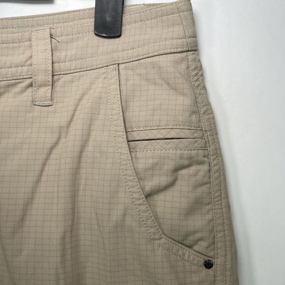Lululemon Chino Shorts Mens Size 32 Tan Khaki 5 Pocket Performance 10” Inseam - Picture 2 of 14